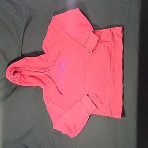 The North Face Sweater Women's Red Purple Hoodie Long Sleeve Pockets Size Large